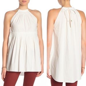 Free People White Moonbeams Tunic